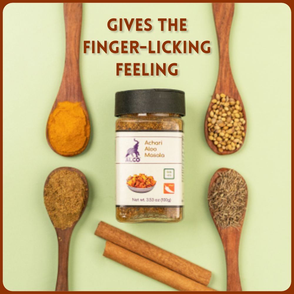 alco foods Achari Aloo Masala 100g Jara- Real Image