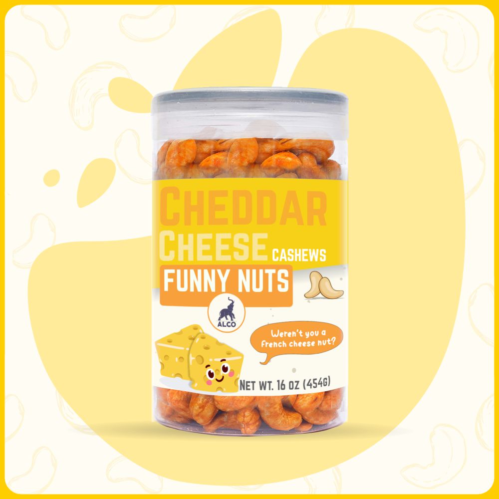 Cheddar Cheese Cashews 454g