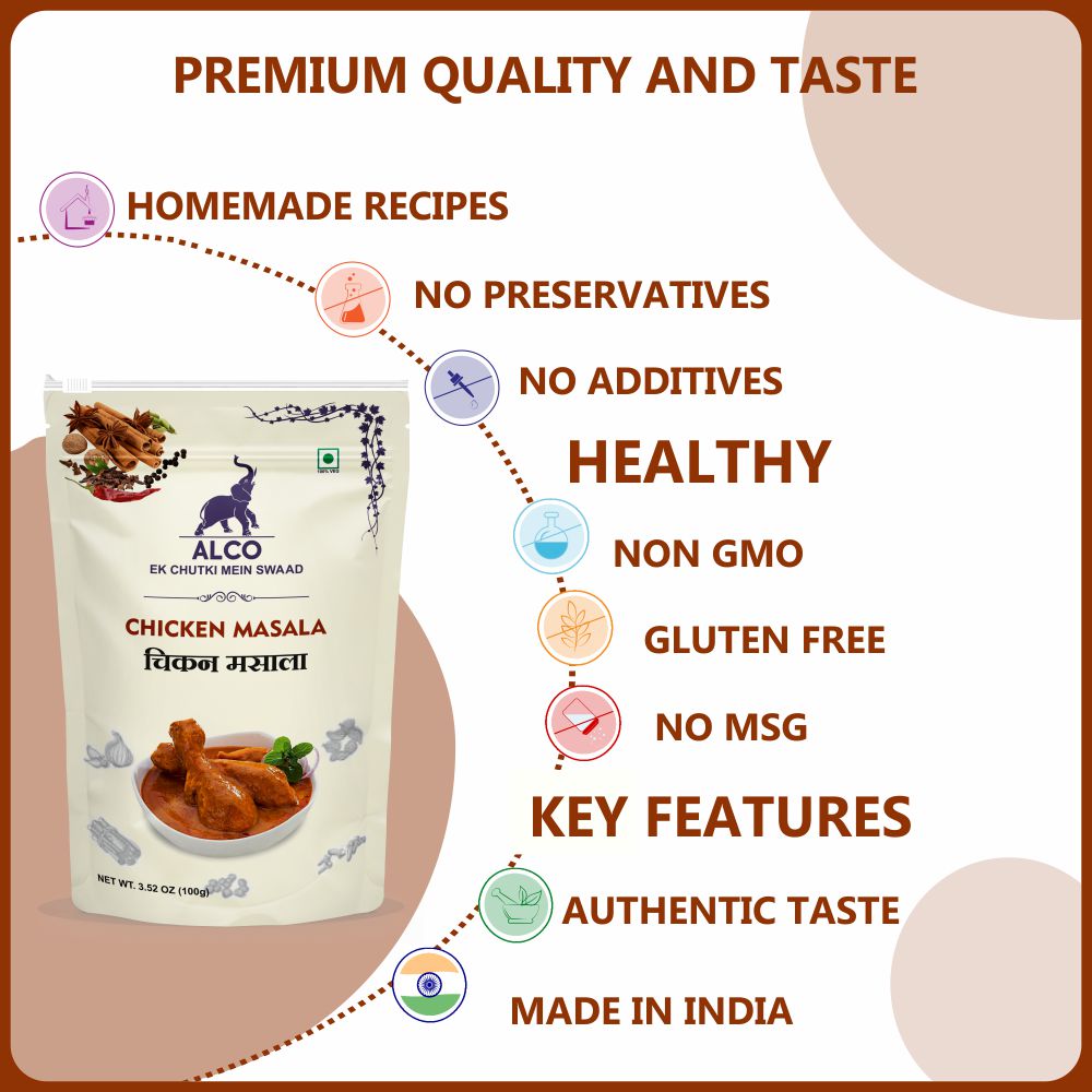 alco foods Chicken Masala 100g- Feature