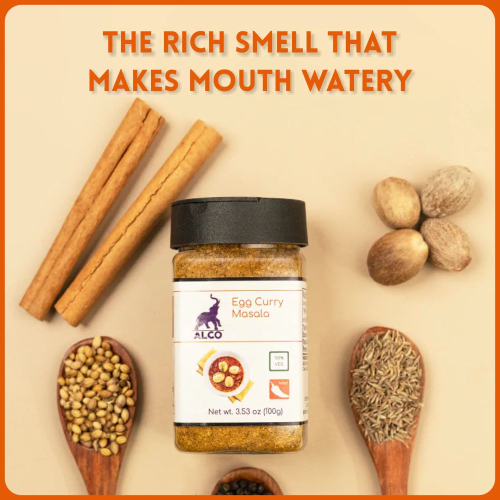 alco foods alco foods Egg Curry Masala 100g Jar- Real Image