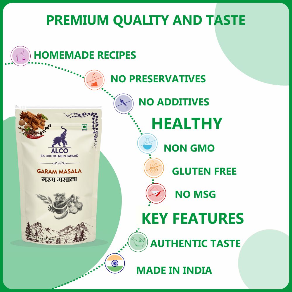 alco foods Garam Masala 100g- Feature
