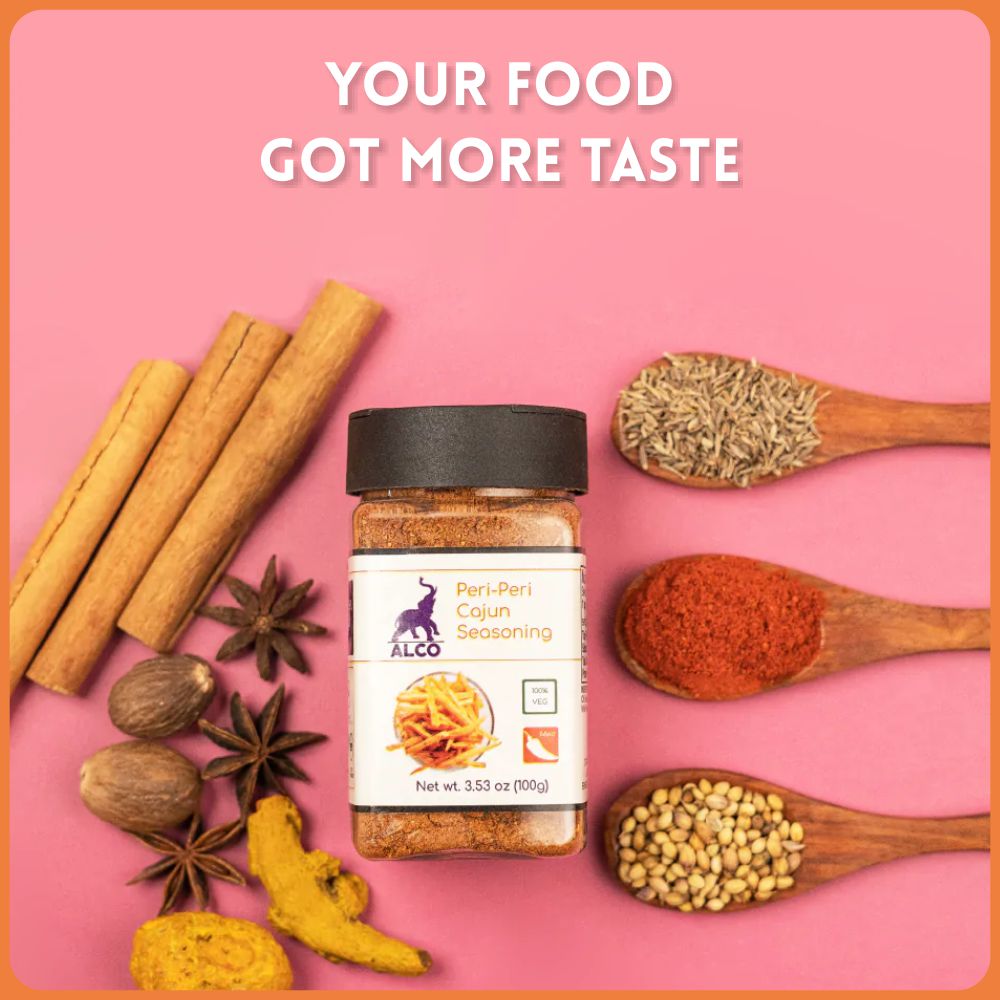 alco foods Cajun Spice Seasoning 100g Jar- Real Image