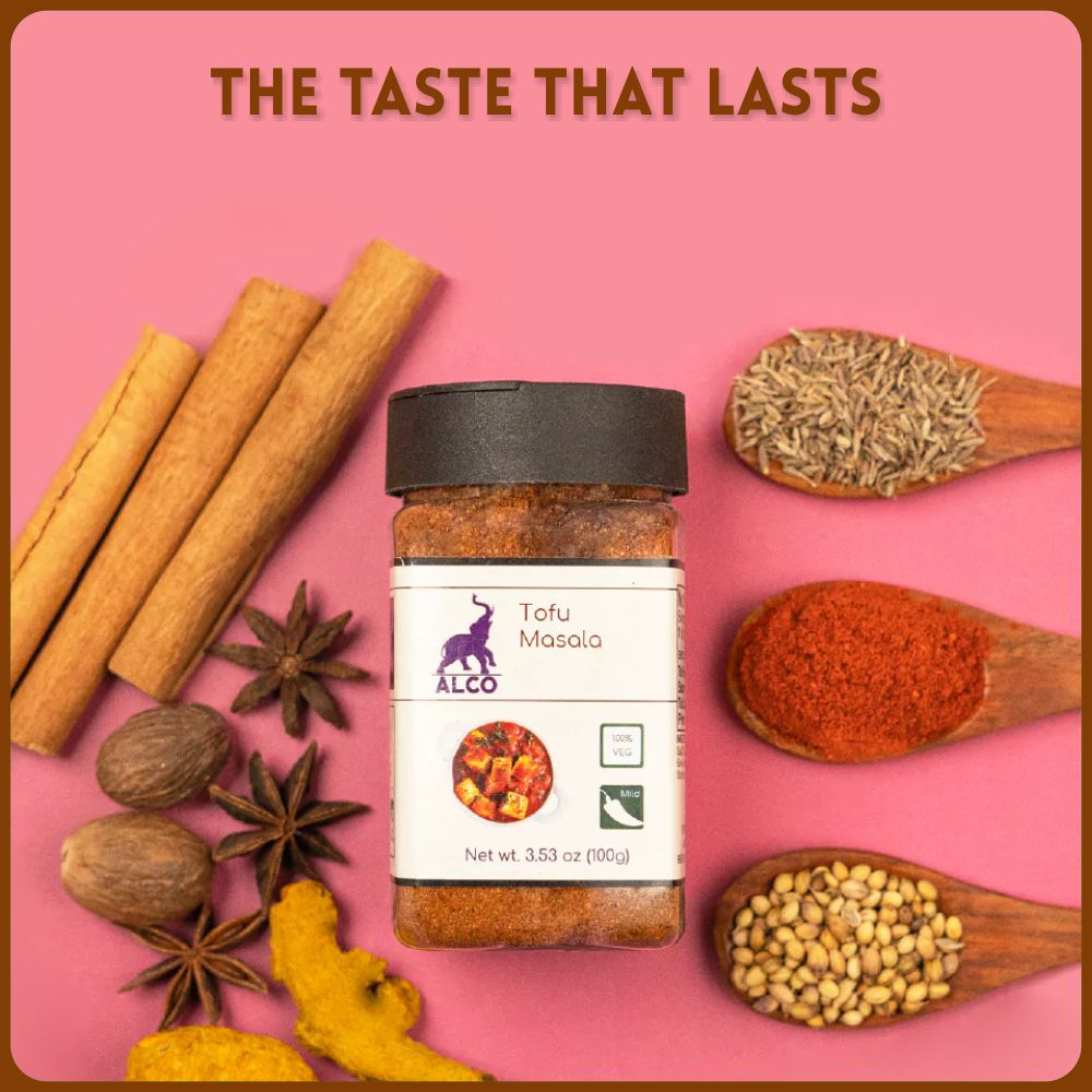 alco foods Tofu Masala 100g Jar- Real Image