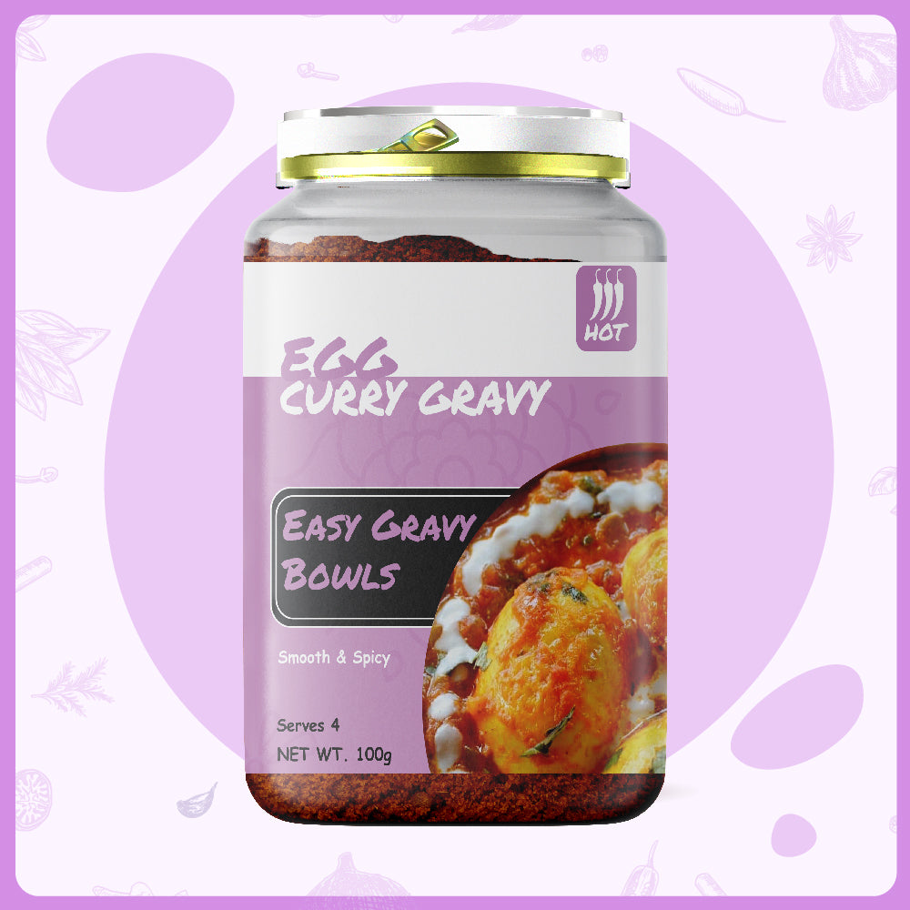 alcofoods Egg Curry Masala Gravy 100g Jar- Front