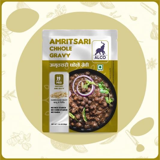 alcofoods Amritsari Chole Gravy - Indian Gravy Mix - 50g Front