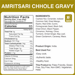 alcofoods Amritsari Chole Gravy - Indian Gravy Mix - 50g - Nutrition