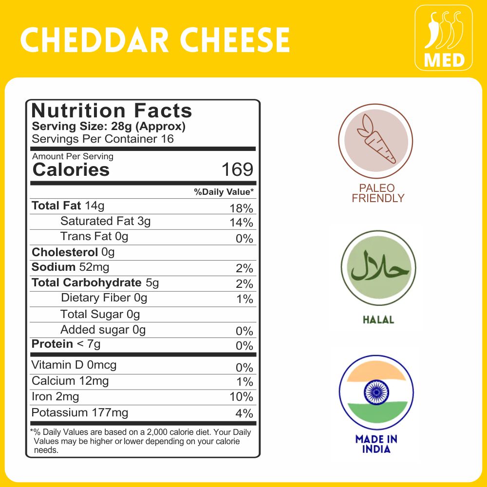 Cheddar Cheese Cashews 454g-Nutrition