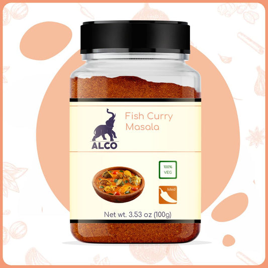 alco foods Fish Curry Masala 100g Jar-