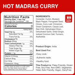 alco foods Hot Madras Curry 100g Jar- Nutrition
