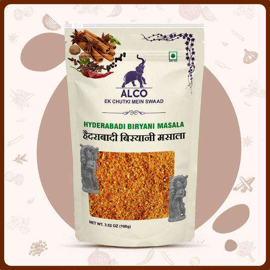 alco foods Biryani Masala 100g- Front