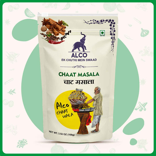 alco foods Chaat Masala 100g- Front