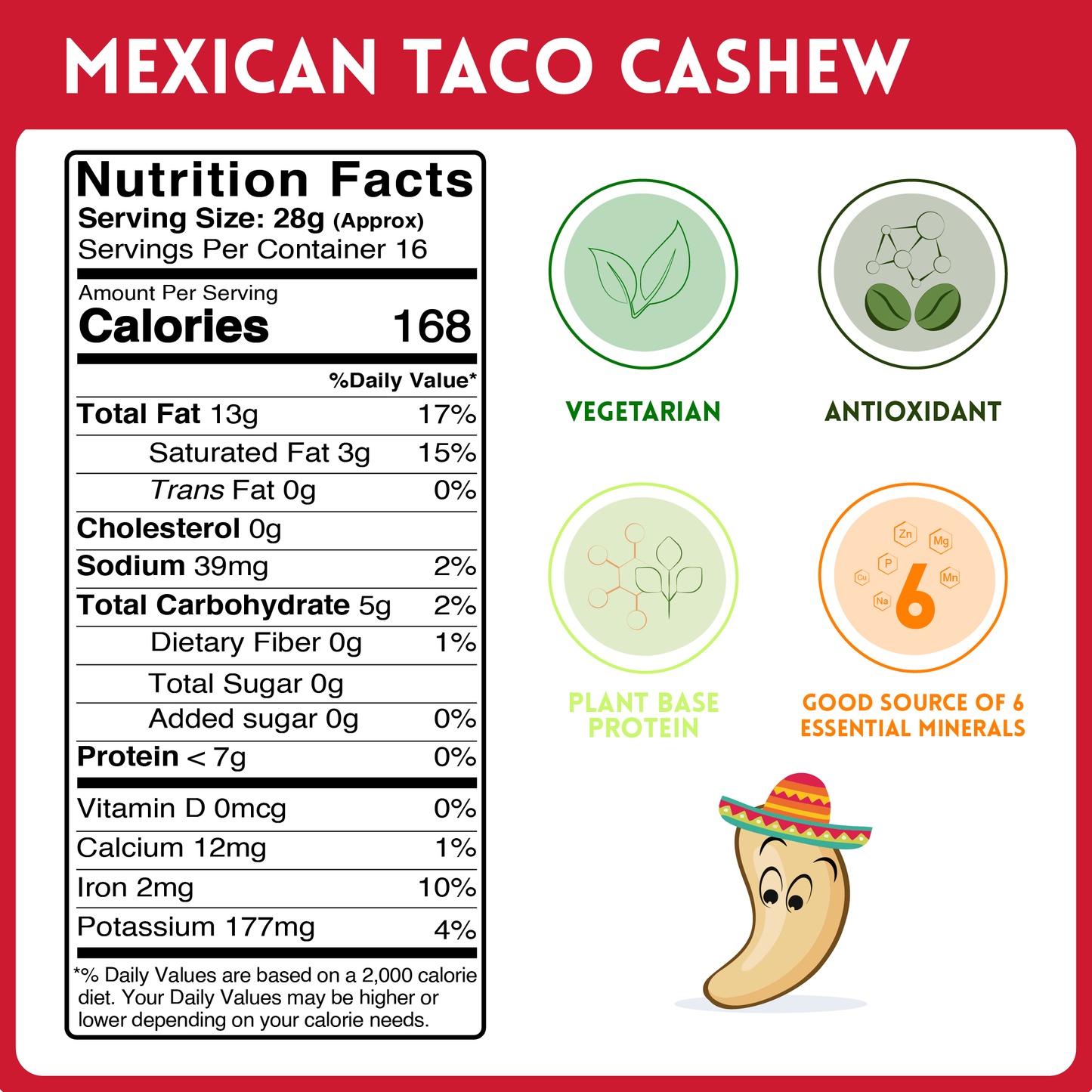 Mexican Taco Cashews