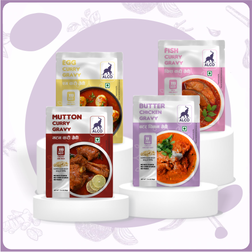 Non-Veg Gravy Collection Bowls (4 x 50gm)