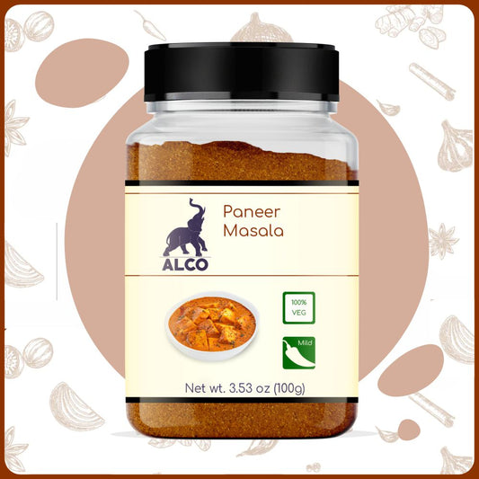 alco foods Paneer Masala 100g Jar- Front