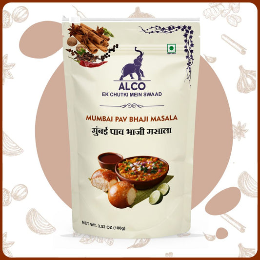alco foods Pav Bhaji Masala 100g- Front
