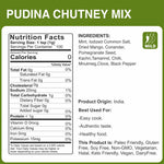 alcofoods Pudina Chutney Mix 100g Jar- Nutrition