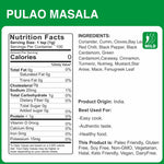 alco foods Pulao Masala 100g Jar- Nutrition