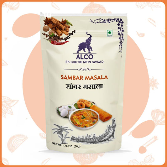 alco foods Sambar Masala 100g- Front
