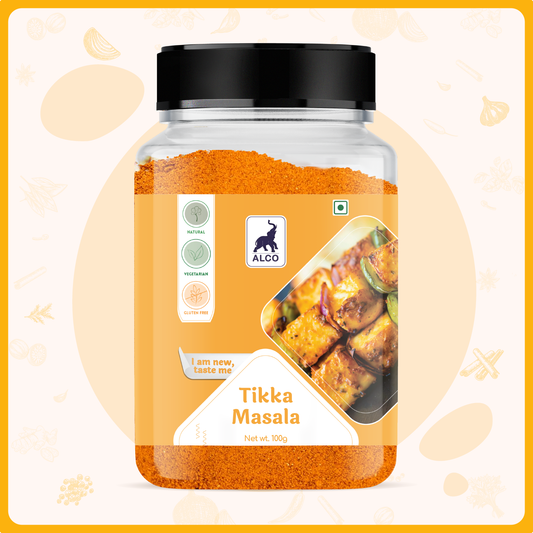 alco foods Tikka Masala 100g Jar- Front